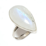 Rainbow Moonstone Handmade 925 Sterling Silver Jewelry Ring Size 7.5 a0l12