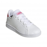 Laste spordijalatsid Adidas GY6996 ADVANTAGE K valged r. 39 ⅓ valge