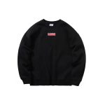 Li Ning spordimoe seeria tikitud v&auml;ike logo fliisist lahtine &uuml;mmarguse kaelusega pusa unisex pusa must AWDP696-10 XXL