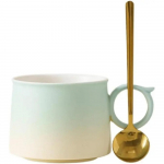 Kohvitassikomplekt Kohvitass Keraamiline K&otilde;rgekvaliteediline Peen K&otilde;rge v&auml;&auml;rtusega Hommikus&ouml;&ouml;gitass ja Alustassikomplekt Kodu Kontor Kruus Kohvikruus(C) 250ml