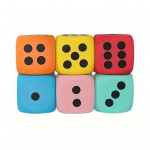 6/8CM Hiiglaslik EVA Vaht T&auml;ring &Uuml;marate Nurkadega Kuuepoolne Suur T&auml;ring M&auml;ngut&auml;ring M&auml;nguasi Lauam&auml;ngu Rekvisiit M&auml;ngu Kasiino Teemaline Peokaunistus 6 cm