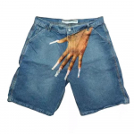RogueWave Y2k K&auml;ej&auml;ljega Vintage L&otilde;dvad Denim L&uuml;hikesed P&uuml;ksid Streetwear Jorts Korea L&uuml;hikesed P&uuml;ksid Cargo Harajuku Korea Denim Sinine S