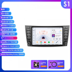 Ossuret 8 Mercedes Benz E-klassi W211 E200 E220 E300 E350 E240 E270 E280 W219 jaoks koos autoraadio toe, juhtmevaba intelligentse DVR-i, Carplay ja Android Auto'ga S1 8Core 3G 32G