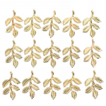 30 tk / komplekt Leht filigraansed &uuml;mbrised pistikud metallist v&otilde;lu isetegemine leiud ehete valmistamine kuld