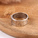 Feng Shui Pixiu v&otilde;lus&otilde;rmus Amulett Wealth Lucky Carving Scripture Ring 1Pcs