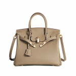 Vahatatud niit Togo pealmine kiht lehmanahk k&auml;sitsi valmistatud plaatina kott+lit&scaron;i mustriga nahast naiste kott pandlaga k&otilde;rgekvaliteediline k&auml;ekott 30x17x23cm khaki