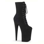 20CM Stiletto Pole Dance Saapad - Sinised ja Hallid Suede Platvormiga Pahkluusaapad, Seksikad &Uuml;mara Ninaga Esitussaanid Klubi, Lava & Pole Dance'i jaoks 38