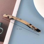 Leopardi Atsetaat 1 T&uuml;kk S&auml;delev Retro Suured Juukseklambrid Ristk&uuml;likukujulised Prantsuse Automaatsed Atsetaat Juukseklambrid Naistele one size