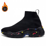 Naiste kevad-suvised k&otilde;rge s&auml;&auml;rega vabaaja sokk-tennised, pluss suurus, unisex spordi-isa kingad 45