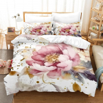 Lilleline Voodipesukomplekt K&otilde;rge Kvaliteediga Luksuslik Looduse Ilu Romantiline 3D-tr&uuml;kiga Tekikotikomplekt Padjap&uuml;&uuml;rid King Size Kingitus T&auml;iskasvanule Au King 240x210cm