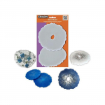 2 moules en silicone - Mod&egrave;le g&eacute;ode - Sous-verre - D&eacute;coration - Cl&eacute;op&acirc;tre