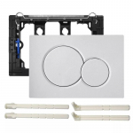 Geberit Sigma For 01 Kahe nupuga loputusplaat Aktuaator Wc Peidetud loputuskast valge