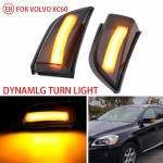 LED D&uuml;naamiline Suunatulede Valgus K&uuml;lgpeegli J&auml;rjestikune Lamp Vilkur Indikaator Volvo XC60 2008 2009 2010 2011 2012 2013 2014 jaoks