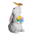 V&auml;litingimustes p&auml;ikesetoitel k&uuml;&uuml;liku kuju LED-valgusega, aia veekindel vaigust liblikaga j&auml;nese figuur, terrassi, &otilde;ue, muruplatsi lihav&otilde;ttekaunistus, ornament Rabbit