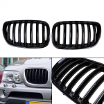 L&auml;ikivmustad Esimesed Neerukujulised Iluv&otilde;re Grilli Sobivus BMW X5 E53 2004-2006 X Seeriale