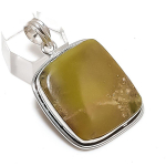 Natural Swiss Green Opal Gemstone 925 Sterling Silver Jewelry Pendant 1.85 o2j86