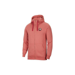 Jordan Remastered harjatud fliisist kapuutsiga jakk Meeste &uuml;ler&otilde;ivad Canyon-Pink CT6309-689 L