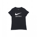 Nike Nsw JDI Swoosh Prindiga Basic L&uuml;hikeste Varrukatega T-s&auml;rk Naiste Topid Must CI1384-010 S