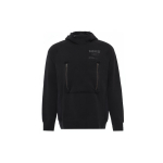 Nike &Uuml;hev&auml;rvilise logoga kahekordse lukuga taskuga kapuutsiga dressipluus Meeste kapuutsiga dressipluus Must DD5926-010 XL
