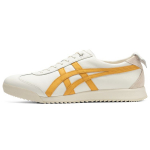 Onitsuka Tiger Mexico 66 Ex Nahast &Uuml;marotsaline Paelkinnitusega Spordijalatsid Vastupidavad Madalad Vabaajajalatsid Unisex toss Valge Kollane 1183B889-104 44