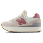 New Balance NB 574 Retro Kangas S&uuml;nteetiline Nahk Vastupidav Madala S&auml;&auml;rega Vabaaja Linnas Liiklemiseks Jooksujalatsid Naiste toss Hall Roosa WL574ZQB 36
