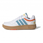 Adidas Hoops Kerged Mugavad Libisemiskindlad Vastupidavad Laste Vabaajajalatsid Laste Tossud Valge Sinine Kuldne HP9047 37⅓