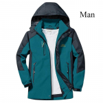 Hardshell v&auml;lisjope paaridele &Uuml;hekihilised meeste ja naiste spordir&otilde;ivad &otilde;hukesed tuule- ja veekindlad 4XL suitsumust v&auml;rv