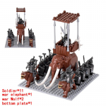 MOC Keskaja lotr Figuurid Ork S&otilde;durid R&ouml;&ouml;vel Vargr Hunt Elevant Ratsu R&uuml;&uuml;tlid Ehitusklotsid Klotsid M&auml;nguasjad lastele kingitused