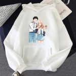 Jaapani Anime My Dress-Up Darling Marin Kitagawa Graafilise Prindiga Kapuutsiga Meeste Naiste Hupparid Harajuku Dressipluus Esteetiline Pullover M white