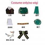 Venti Cosplay Kost&uuml;&uuml;m Vest L&uuml;hikesed P&uuml;ksid M&uuml;ts Sukad Venti R&otilde;ivad Barbatos Wendi Tuulised R&otilde;ivad Anime Comic Con Kids 150cm