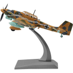 1/72 Ju 87 Stuka Metallist Sukeldumispommitaja Mudel Saksa II maailmas&otilde;ja S&otilde;jaline Valatud Maapealse R&uuml;nnaku Lennuki Mudel Kogumiseks v&otilde;i Kingituseks kamuflaaž/kollane