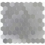 Mosaiik Seinaplaat Kleepuv Isekleepuv Veekindel Alumiinium Kuusnurkne K&ouml;&ouml;gi Vannitoa Plaat Taustapaneel Tulekindel K&ouml;&ouml;gisein 30cm 30cm