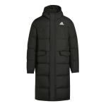 Adidas 3 triipu Veekindel Soe Kapuutsiga Pika lukuga Parka Pardisulgedest Jakk Unisex jakid KE5405 XL black
