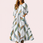 Naiste retro etnilises stiilis paelaga tikitud varrukateta linane V-kaelusega maksikleit XL valge