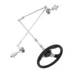 Eesmise roolis&uuml;steemi modifitseerimiskomplekt, Rooliratta esiveo koost, Eesmise roolis&uuml;steemi modifitseerimiskomplekt 168cc GO KART UTV ATV jaoks must