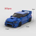 MOC Subaru WRX STI 303 tk v&otilde;idus&otilde;idu sportauto S&otilde;iduk V&otilde;idus&otilde;itja ehitusklotsid Tellised Loov garaažim&auml;nguasjad poistele