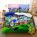 Sonic Kolme Seeria, Kolmeosaline Voodipesu Kodutekstiili Komplekt AU Single 140x210cm