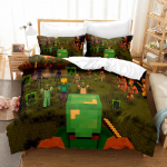 3D digitaaltr&uuml;kiga voodikate kolmeosaline Minecrafti m&auml;ngu laste multikas US Single150*200cm