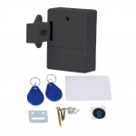 RFID Elektrooniline Kappilukk Elektrooniline Lukk 2 V&otilde;tmega Elektrooniline Kappilukk Nutikas Sensor Kappidele Peidetud DIY Lukk must