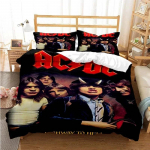 3D-prinditud AC/DC Rock Band Voodipesukomplekt &Uuml;heinimese Twin Kaheinimese Queen King Cal King Suurusega Voodipesu Komplekt 70x133cm 2pcs