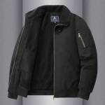 S&uuml;gis- ja talve meeste sametist puuvillase polsterdusega riided paksendatud ja soojad lahtise rev&auml;&auml;riga puuvillasest t&ouml;&ouml;jakk vabaaja lambavill 5XL must