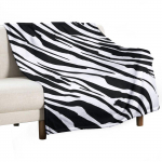 Sebranaha mustriga pleed Dekoratiivsed voodikatted Karvased tekid ja pleedid beebidele Tekid 30x40in