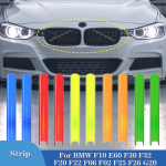 2 tk esiv&otilde;re trimmiribade katteraami kleebised BMW F10 E60 F30 F32 F20 F22 F06 F02 F25 F26 G20 1 2 3 4 5 6 7 B Red