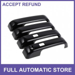 4 pcs Exterior Door Handle Cover for Ford F-150 15-20 with Keypad Black