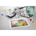 Schmincke - HORADAM&reg; AQUARELL kompaktkarp RETRO sarjast 6 parima akvarellv&auml;rviga, 74648097, metallkarp, maalikomplekt, 6 x 5 ml tuubi ja 6 pool