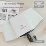 Mini kokkupandav automaatne vihmavari UV-vihma vastane p&auml;ikesevari Moodne kaasaskantav tuulekindel kerge naiste meeste laste p&auml;ikesevari vihmavari Aluminum&8K