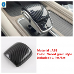Wood grain / Carbon Fiber Look Gear Shift Head Knob Cover Trim Fit For Chery Omoda 5 C5 FX  2024 2025 Car Accessories Carbon Fiber Look