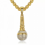 Kaelakee Mikrofon Mikrofon Mood Hip Hop Rock Kaelapandla 50CM(Necklace Size)
