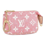 Louis Vuitton Pochette Accessoires Uusaasta Piiratud V&auml;ljaanne Monogramm Mustriga Denim Ja Nahast &Auml;&auml;ris Mahjong M&uuml;ndikott Sidur Mini Naiste Sidur M81176 Basic Set (Bag+Dust Bag)