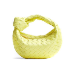 Bottega Veneta Mini Jodie kott Laterna/Kuldne Naiste &Uuml;lemine k&auml;epide Kollane 651876-VCPP5-7203 Basic Set (Bag+Dust Bag)
